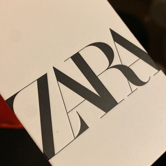 NWT Zara Front Ruched Sleeveless Orange Red Bodycon Mini Dress - Picture 6 of 11